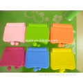 new arrival wearproof square shape candy color purse mirror silicone